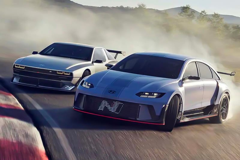 Watch Hyundai's N Vision 74 and RN22e Concepts Take to the Racetrack