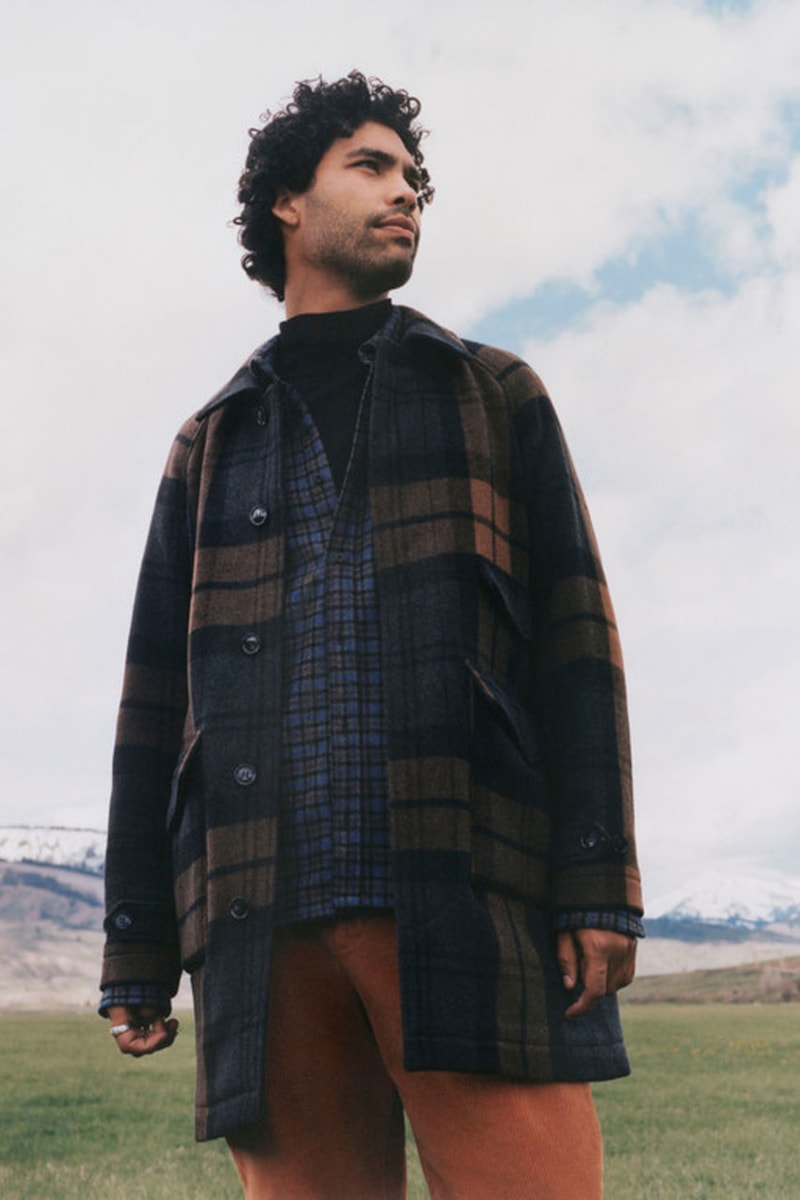 Woolrich The Outsiders Collection Outerwear Fashion Exploring Hiking Puffer Coat Utility Jacket Knitwear Overshirt T-Shirt