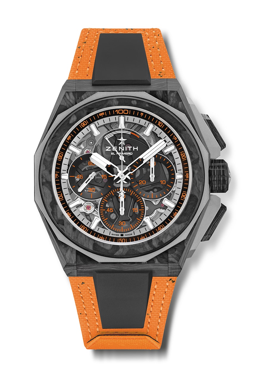 Titanium And Carbon Fiber High Frequency Chronograph Includes Elements Made From Race Worn Tyres