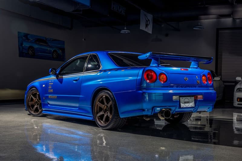 2001 NISSAN SKYLINE R34 GT R V SPEC II bayside blue driven by paul walker fast furious motorex united states 