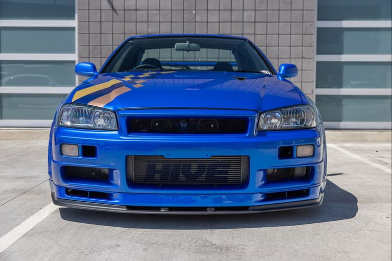 2001 NISSAN SKYLINE R34 GT R V SPEC II bayside blue driven by paul walker fast furious motorex united states 