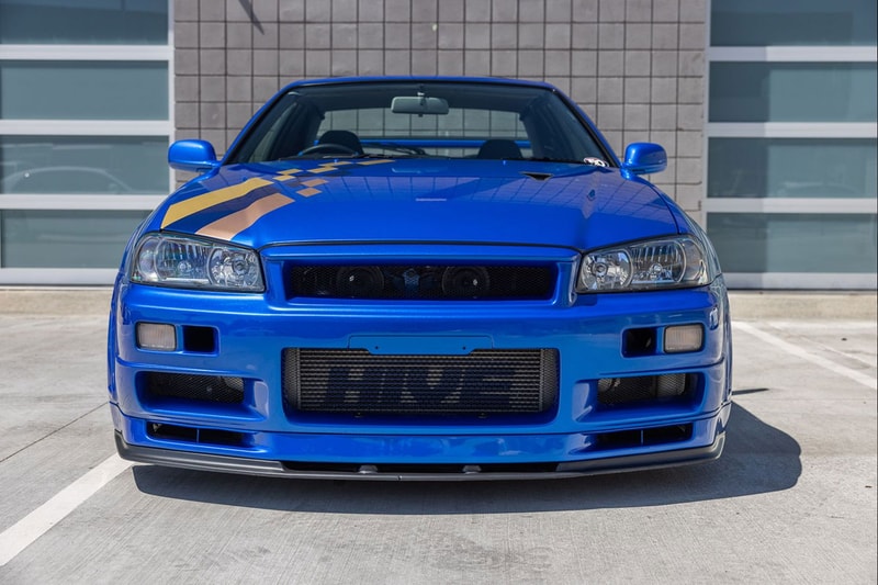 2001 NISSAN SKYLINE R34 GT R V SPEC II bayside blue driven by paul walker fast furious motorex united states 