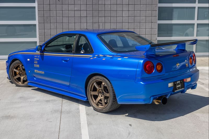 2001 NISSAN SKYLINE R34 GT R V SPEC II bayside blue driven by paul walker fast furious motorex united states 