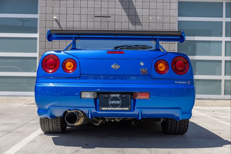 2001 NISSAN SKYLINE R34 GT R V SPEC II bayside blue driven by paul walker fast furious motorex united states 