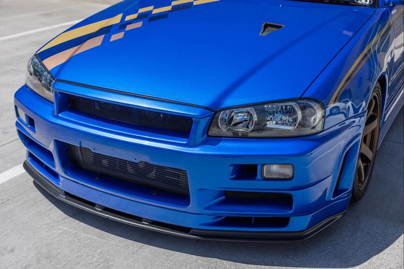 2001 NISSAN SKYLINE R34 GT R V SPEC II bayside blue driven by paul walker fast furious motorex united states 