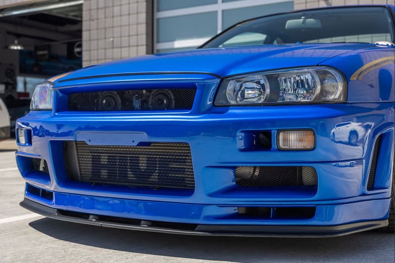 2001 NISSAN SKYLINE R34 GT R V SPEC II bayside blue driven by paul walker fast furious motorex united states 