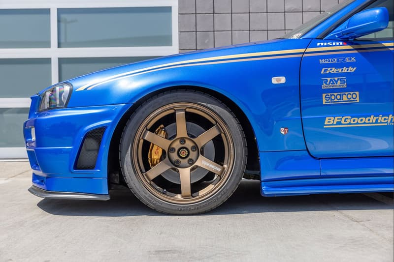 2001 NISSAN SKYLINE R34 GT R V SPEC II bayside blue driven by paul walker fast furious motorex united states 