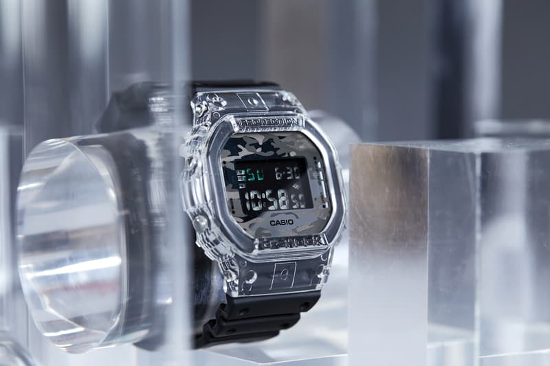 G-SHOCK Neo Utility Series Collection Neutral Camouflage Dial Semitransparent Bezel Case Resin Strap Monochrome Minimalist DW-5600SKC-1 GA-100SKC-1A GA-700SKC-1A