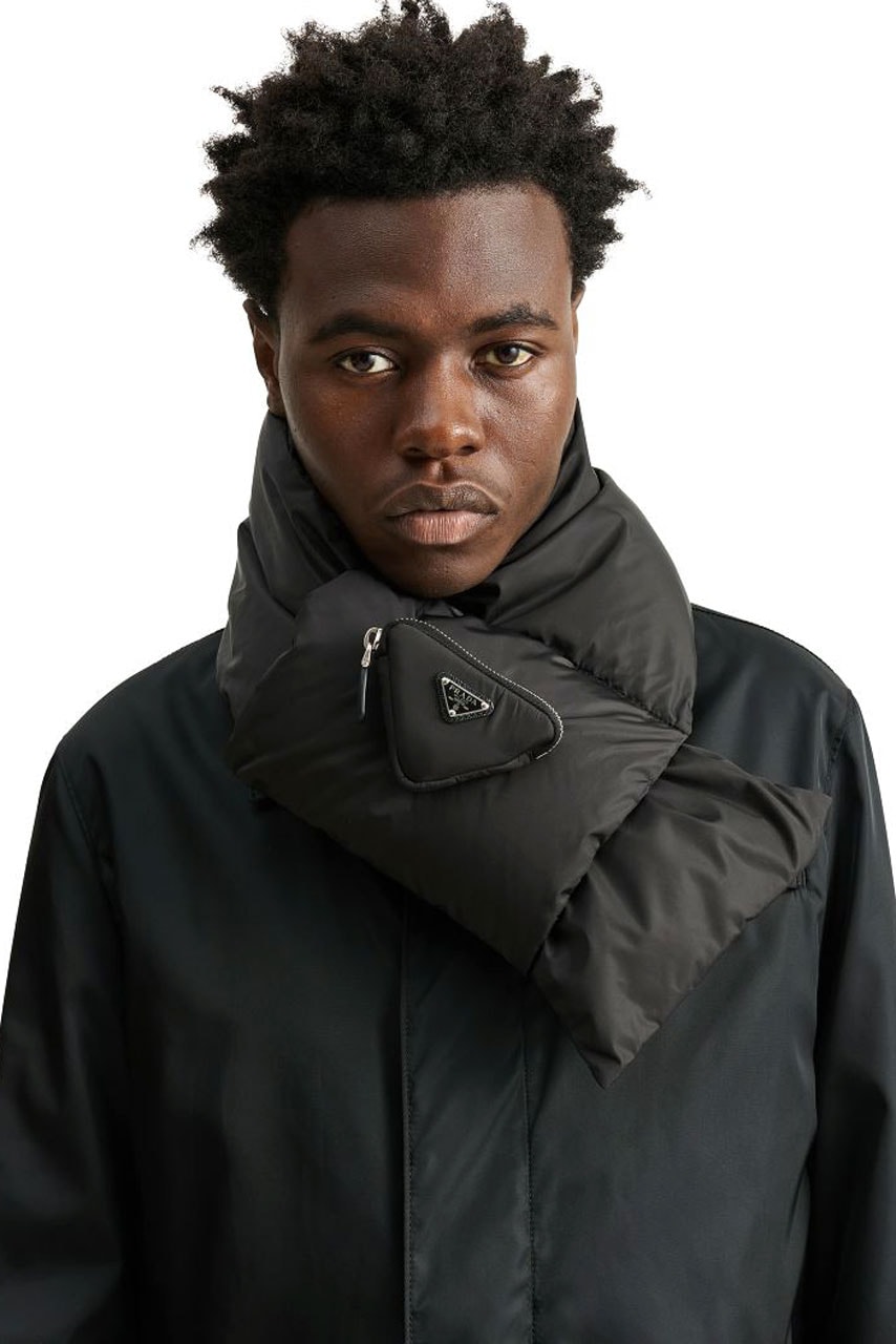 Prada’s Padded Nylon Scarf Is Made for Black Puffers Fashion