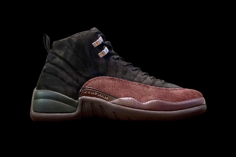 A Ma Maniére Air Jordan 12 Black Closer Look Release Info DV6989-001 Date Buy Price Black Burgundy Crush