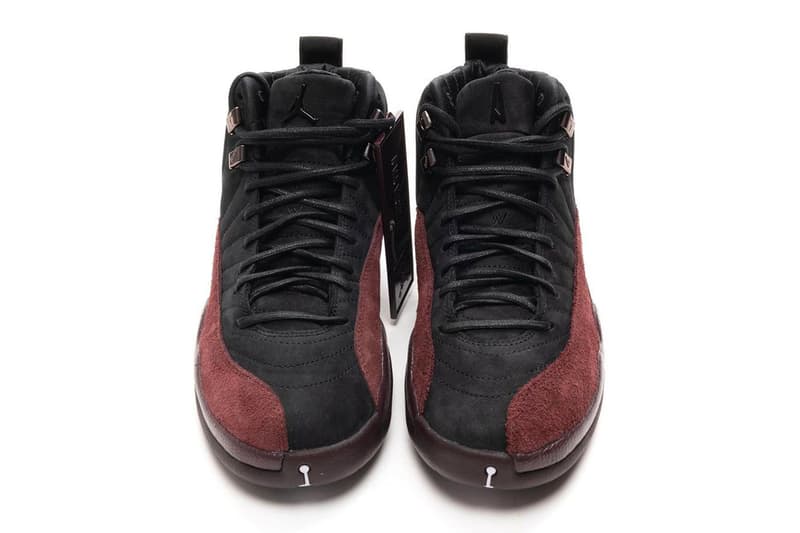 A Ma Maniére Air Jordan 12 Black Detailed Look Release Info DV6989-001 Date Buy Price Black Burgundy Crush