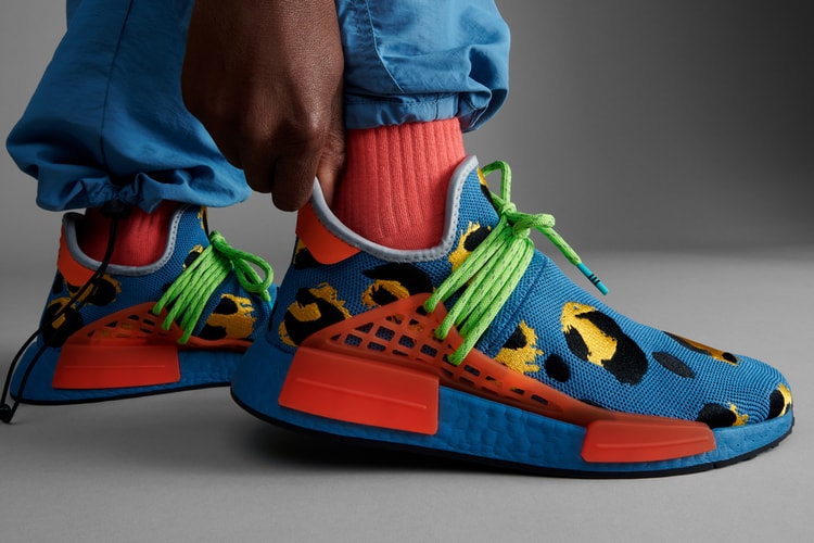 Pharrell's adidas Hu NMD Animal Print Arrives in "Blue"