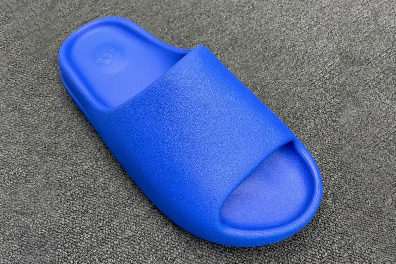 adidas YEEZY Slide Azure Blue Release Info date store list buying guide photos price