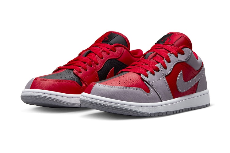 The Air Jordan 1 Low SE "Split" Arrives in a Trio Red, Grey and Black Colorway