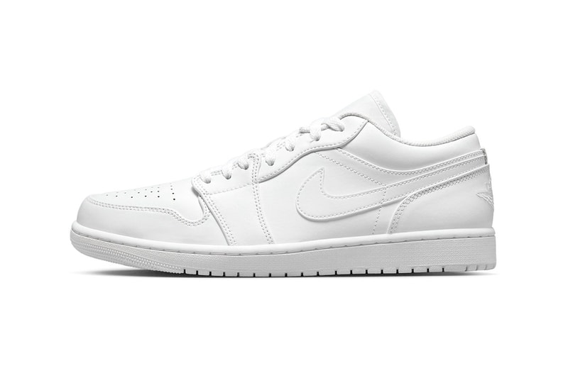 Air Jordan 1 Low "Triple White" Receives Fall Release Date september colorway crisp 553558-136 low top shoes sneakers