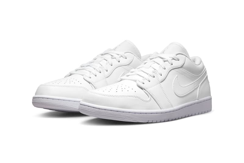 Air Jordan 1 Low "Triple White" Receives Fall Release Date september colorway crisp 553558-136 low top shoes sneakers