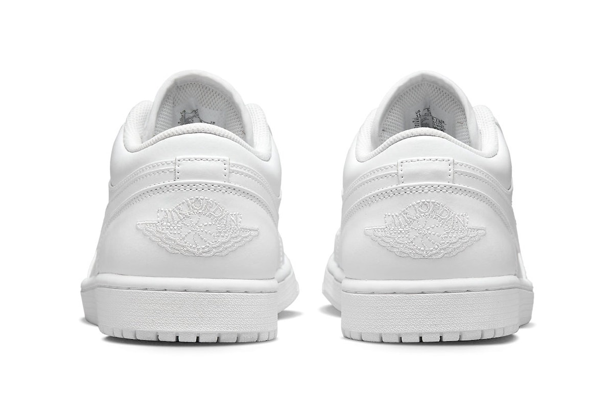 Air Jordan 1 Low "Triple White" Receives Fall Release Date september colorway crisp 553558-136 low top shoes sneakers