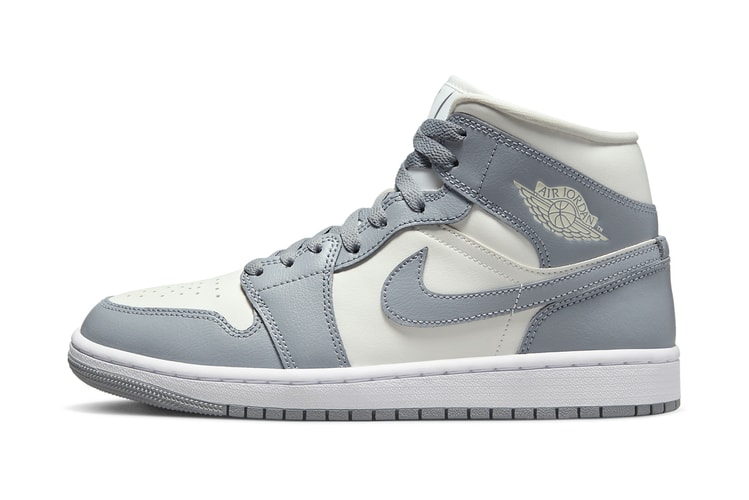 Air Jordan 1 Mid Takes on a Monochromatic "Grey Sail"