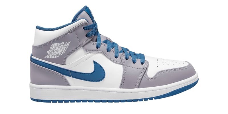 blue and grey jordan 1s