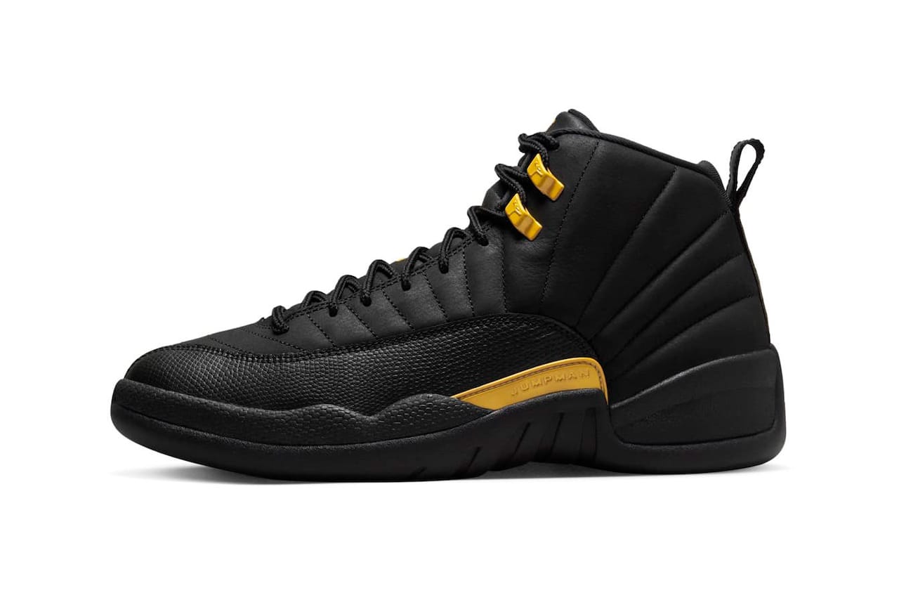 all black and yellow jordans