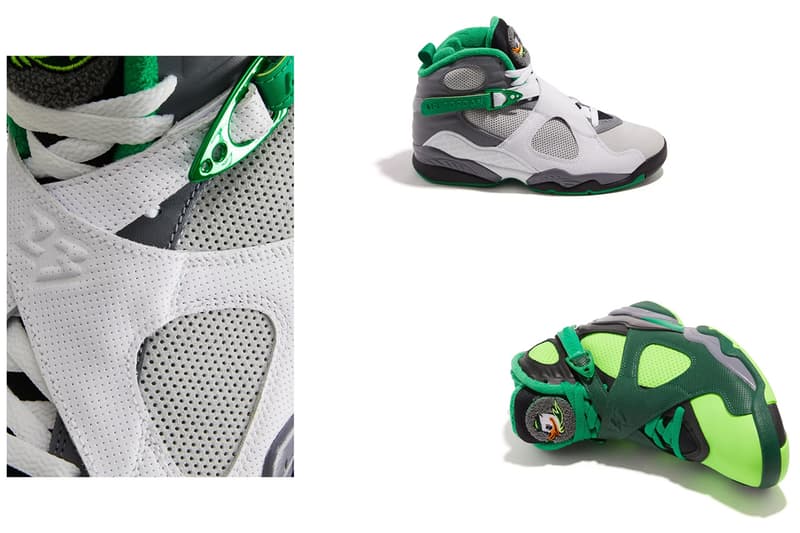 goat division street air jordan 8 auction gorge green pure platinum