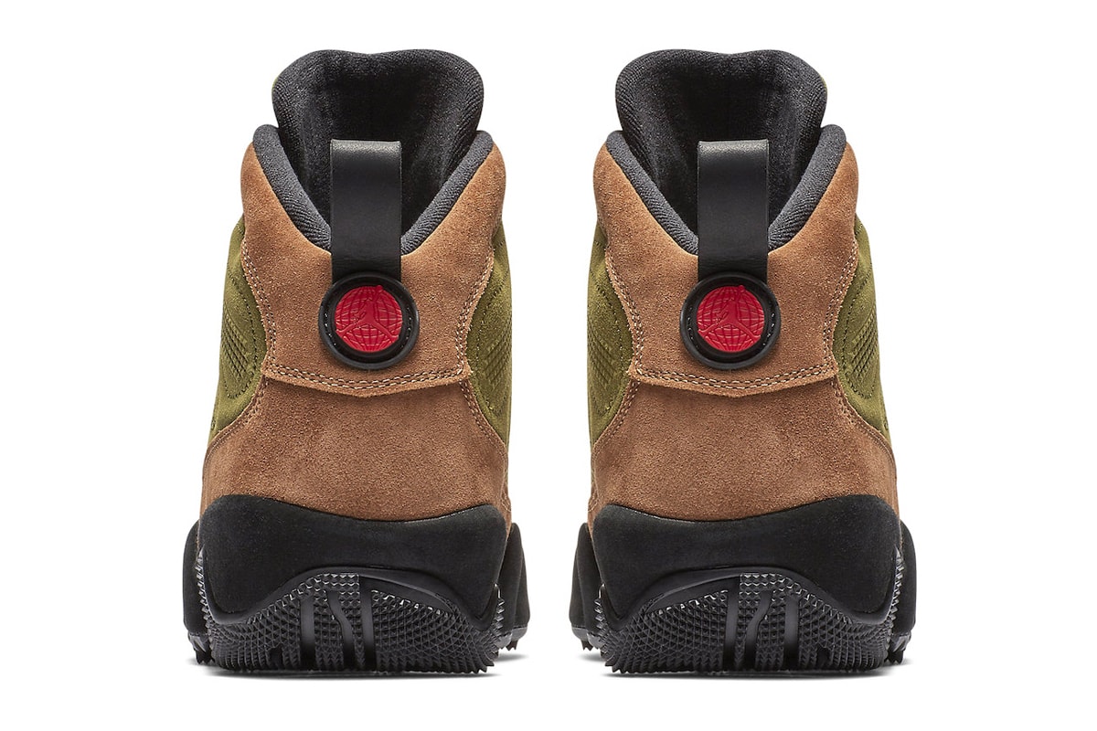 Air Jordan 9 Boot NRG Returns in "Beef and Broccoli" for the Upcoming Fall Season michael jordan brand shoes sneakers black gum AR4491-200