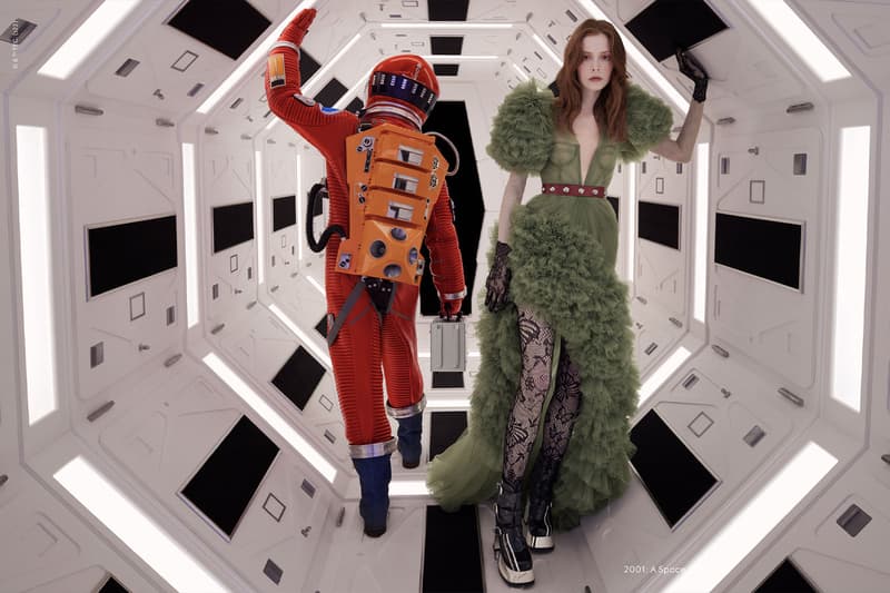 Gucci's Latest 'Exquisite' Campaign Recreates Scenes From Stanley Kubrick Films the shining a clockwork orange 2001: a space odyssey eyes wide shut