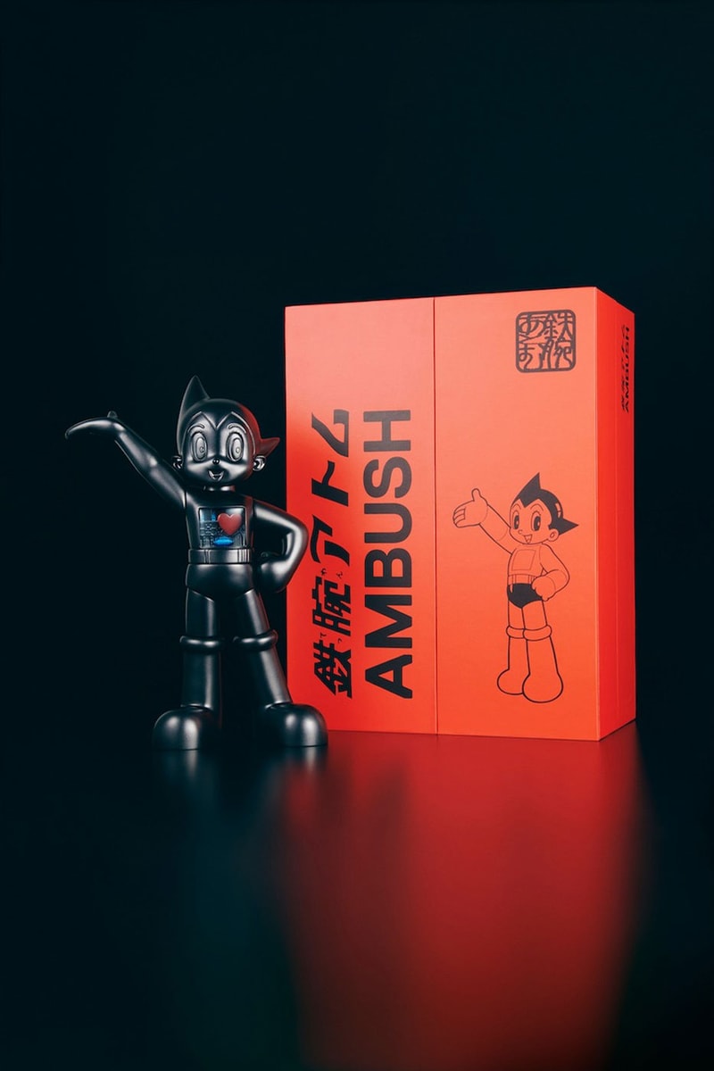 AMBUSH second collaboration Astro Boy character silver gold workshop 2 Collab atom Osamu Tezuka necklace figurine matte black release info date price