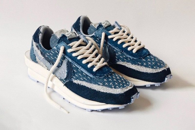 Ant Kai Custom Nike Sacai Boro sashiko stitching blue dye white rabric Japanese by hand release info date price