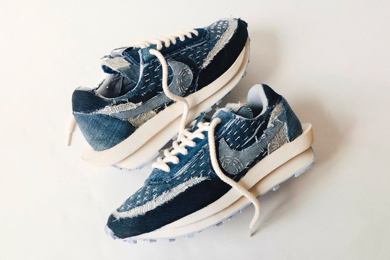 Ant Kai Custom Nike Sacai Boro sashiko stitching blue dye white rabric Japanese by hand release info date price
