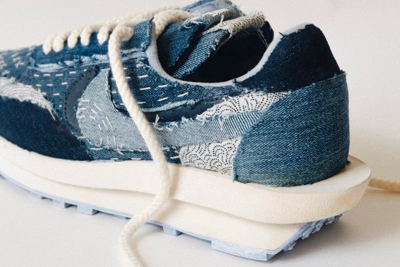 Ant Kai Custom Nike Sacai Boro sashiko stitching blue dye white rabric Japanese by hand release info date price