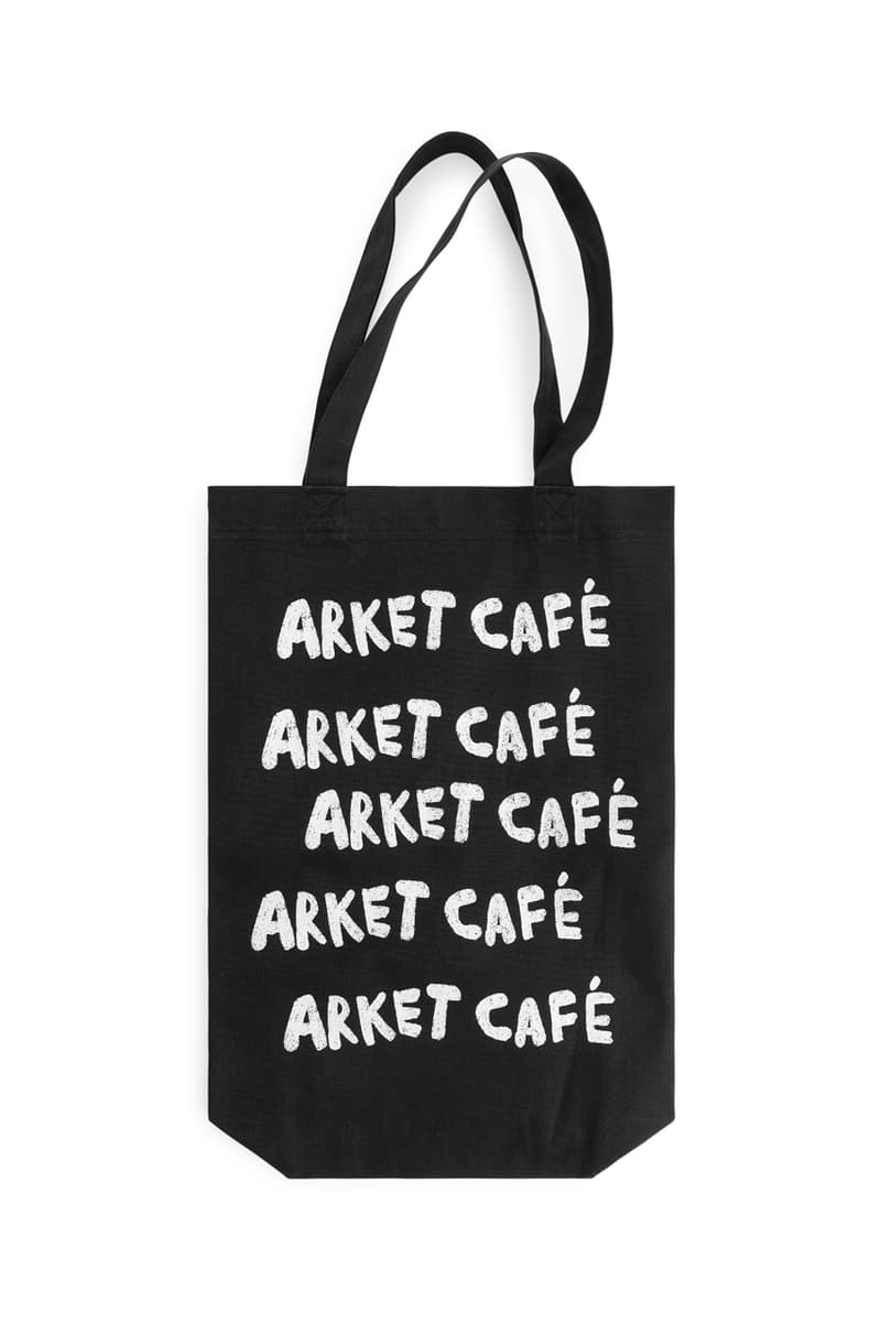 ARKET CAFÉ MERCHANDISE™ Collection Release Information H&M Brand Swedish T-Shirts Sweaters Caps Tote Bag Apron Mugs Cups Coffee Culture