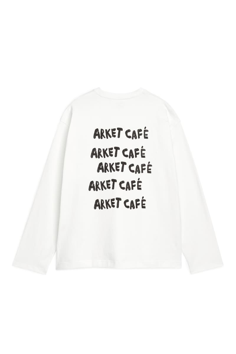 ARKET CAFÉ MERCHANDISE™ Collection Release Information H&M Brand Swedish T-Shirts Sweaters Caps Tote Bag Apron Mugs Cups Coffee Culture