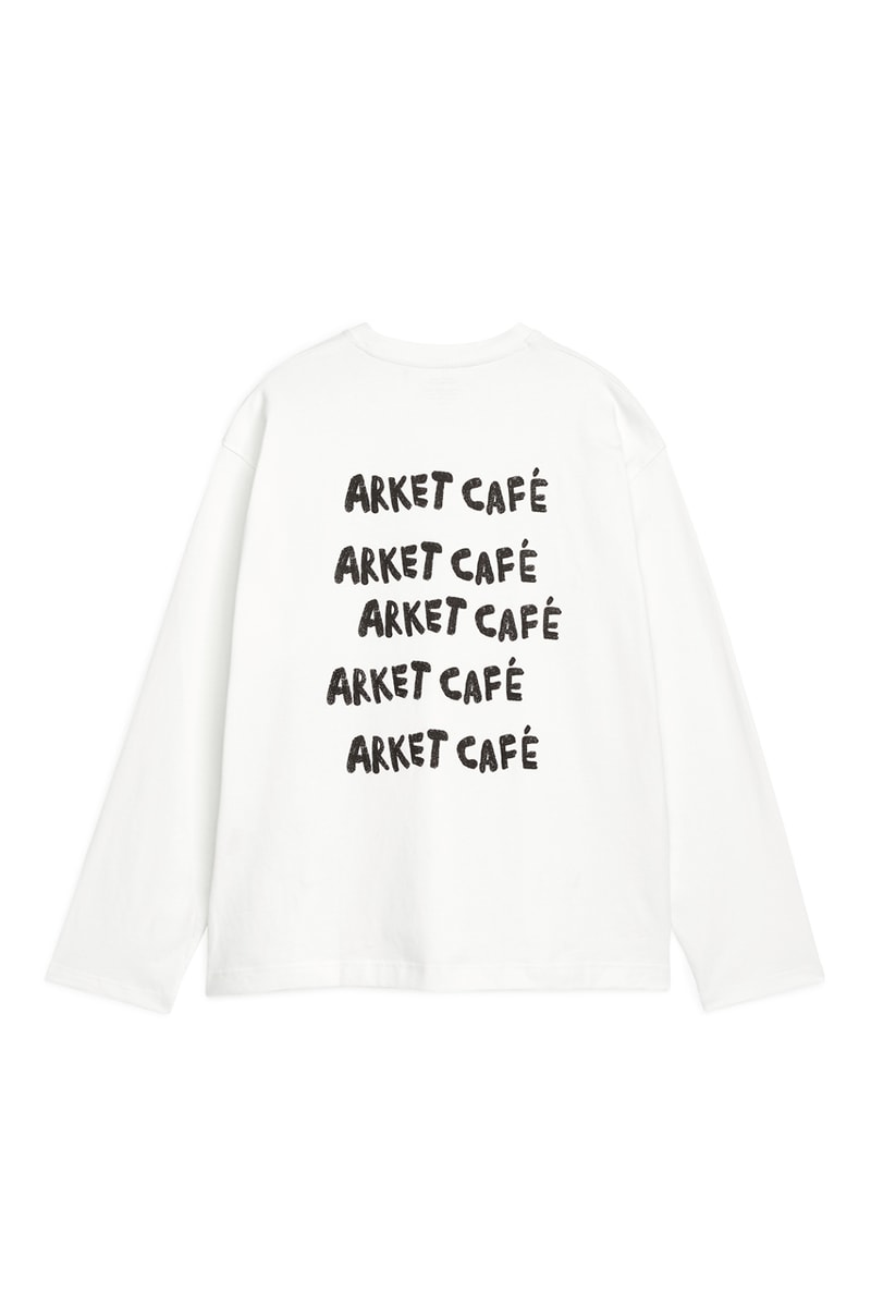 ARKET CAFÉ MERCHANDISE™ Collection Release Information H&M Brand Swedish T-Shirts Sweaters Caps Tote Bag Apron Mugs Cups Coffee Culture