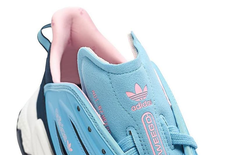 Arsenal Adidas Sneaker Ozweego Footwear Third Kit Pink Blue Premier League Football Soccer Sports Running Shoes 