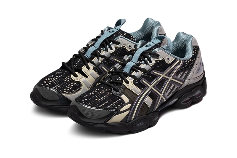ASICS UB5 S Gel Nimbus 9 Surfaces in a Halo Like Colorway purple teal black cream white 