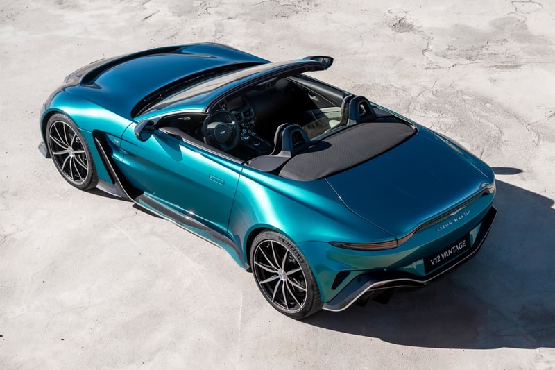 aston martin vantage roadster drop top 690 horsepower twin turbo v12 engine 5 2 liter 