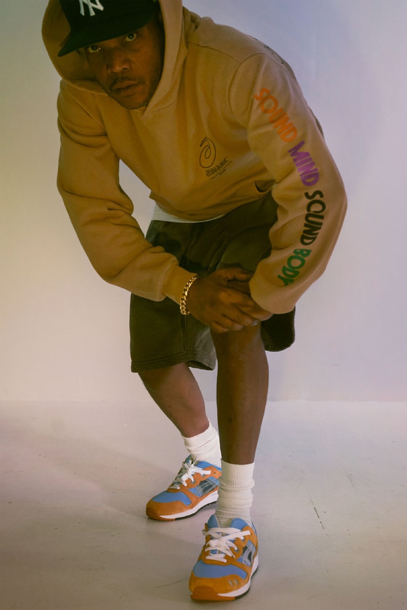 Awake NY ASICS GEL LYTE III running shoe early 90s Closer Look sound mind sound body purple black silver white green elephant blue yellow release info date price