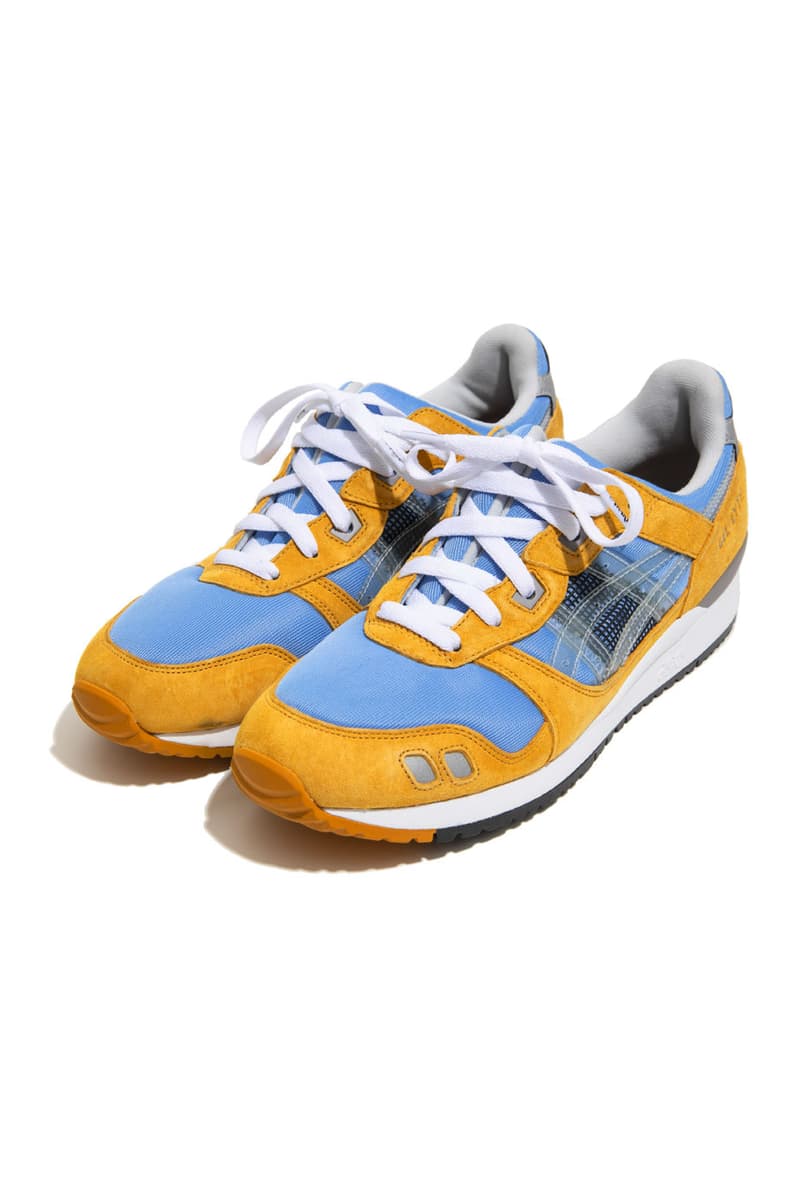 Awake NY ASICS GEL LYTE III running shoe early 90s Closer Look sound mind sound body purple black silver white green elephant blue yellow release info date price