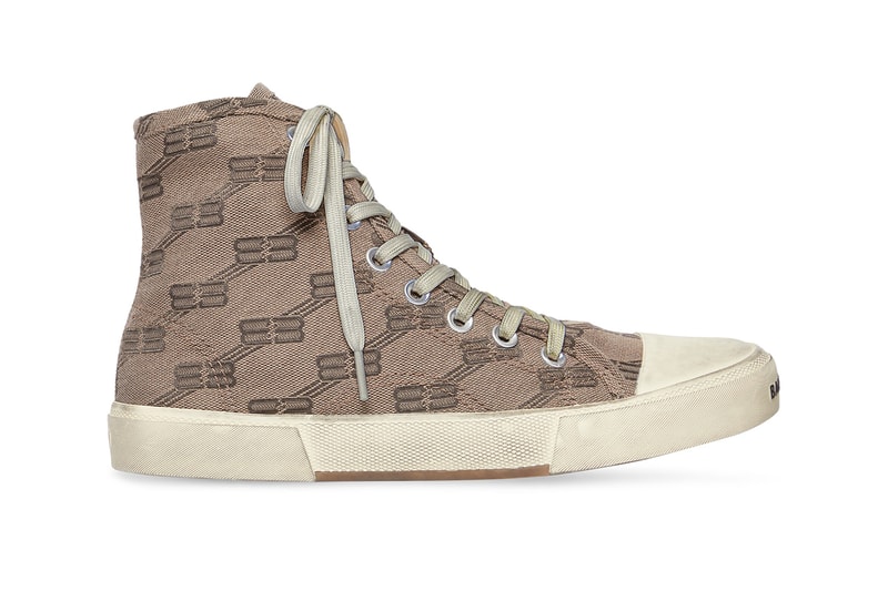 Balenciaga Paris Sneaker High Top BB Monogram Motif Pre Order Release Information Demna Gvasalia Destroyed 