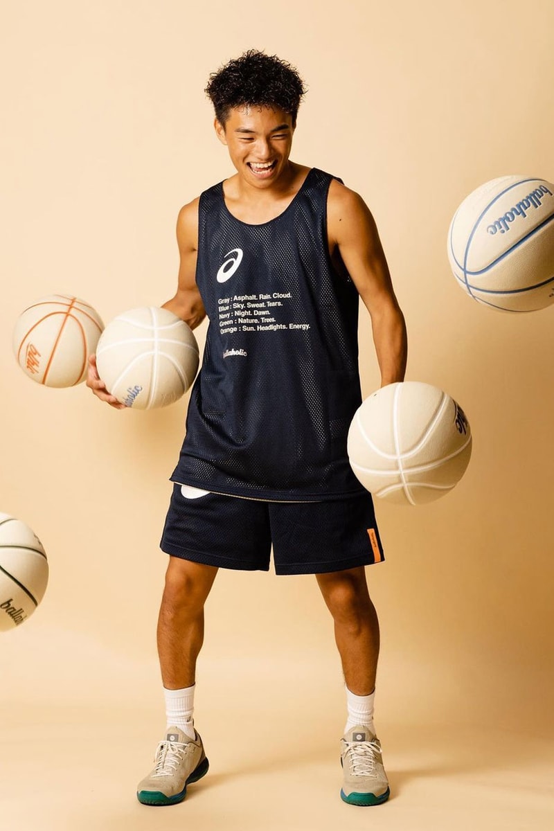 Japanese Basketball Brand ballaholic Links up With ASICS on New Capsule Collection nba pinnies asiscs gel-1130 glid nova ff2 shoes shorts t-shirts