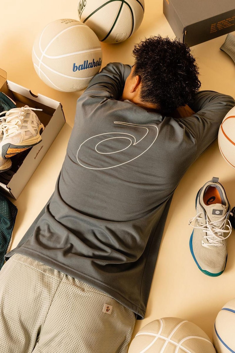 Japanese Basketball Brand ballaholic Links up With ASICS on New Capsule Collection nba pinnies asiscs gel-1130 glid nova ff2 shoes shorts t-shirts