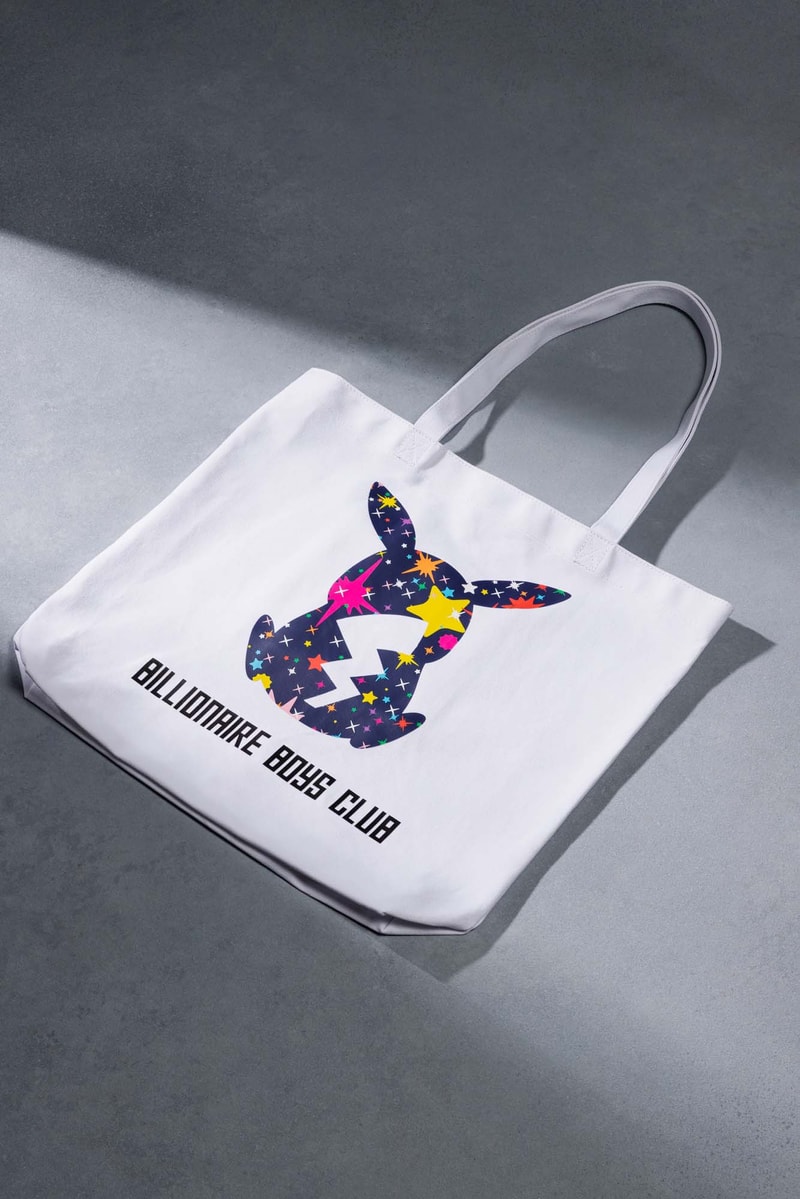 Take a First Look at the Billionaire Boys Club x Pokémon Capsule tees hoodies totes rugs sweaters black gray