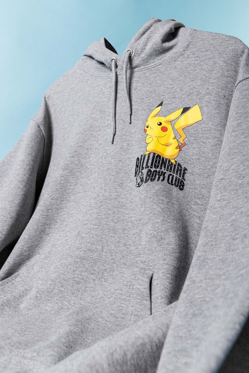 Take a First Look at the Billionaire Boys Club x Pokémon Capsule tees hoodies totes rugs sweaters black gray