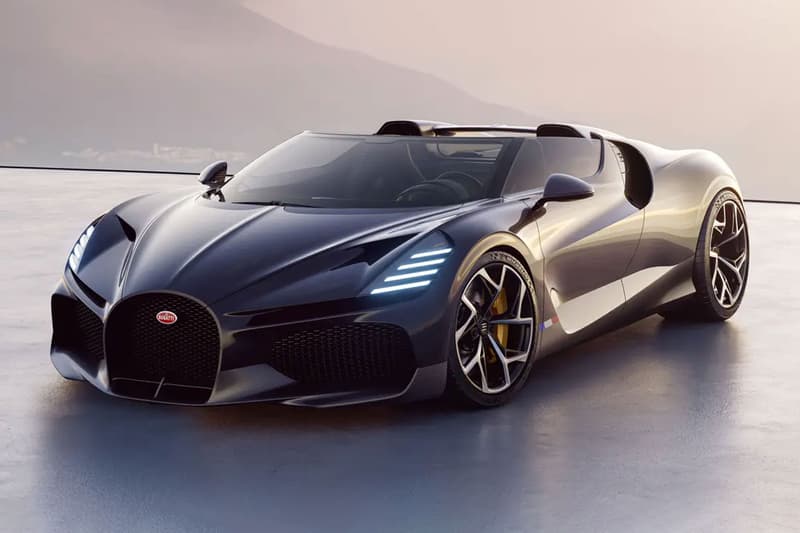 Bugatti W16 MISTRAL Roadster 99 production wind type 57 grand raid new model supercar release info