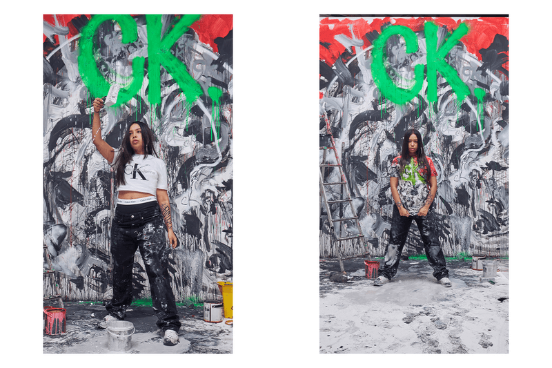 Calvin Klein CK fashion streetwear hypebeast artists Alfie Kungu Rediet Longo RED Rafaella Braga Maïte Marque collaboration monogram print visuals campaign
