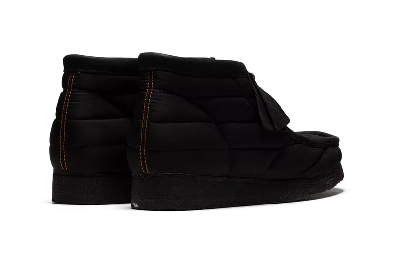 Clarks Originals Quilted Wallabee England Footwear Shoe Fashion Streetwear Puffer Black Khaki Rope Laces Adjustable 