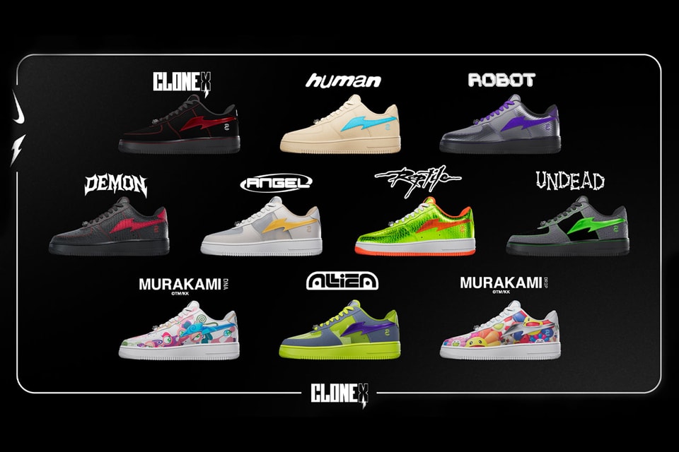 Murakami x RTFKT x Nike Air Force 1 Clone X Forge
