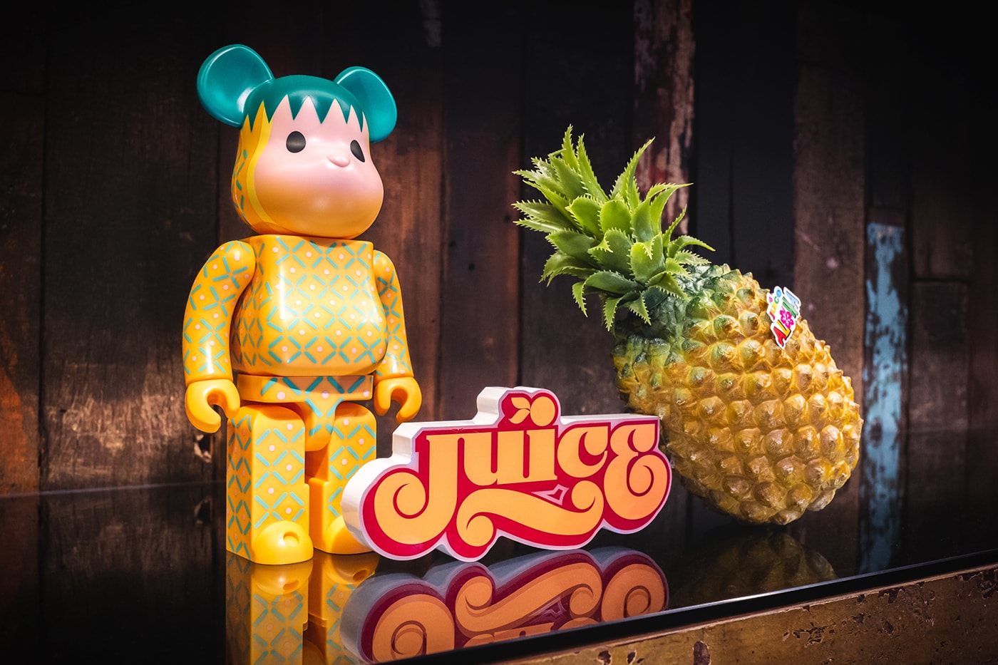 CLOT Medicom Toy BE@RBRICK Summer Fruits Pink Pineapple Closer Look Release Info Date Buy Price 