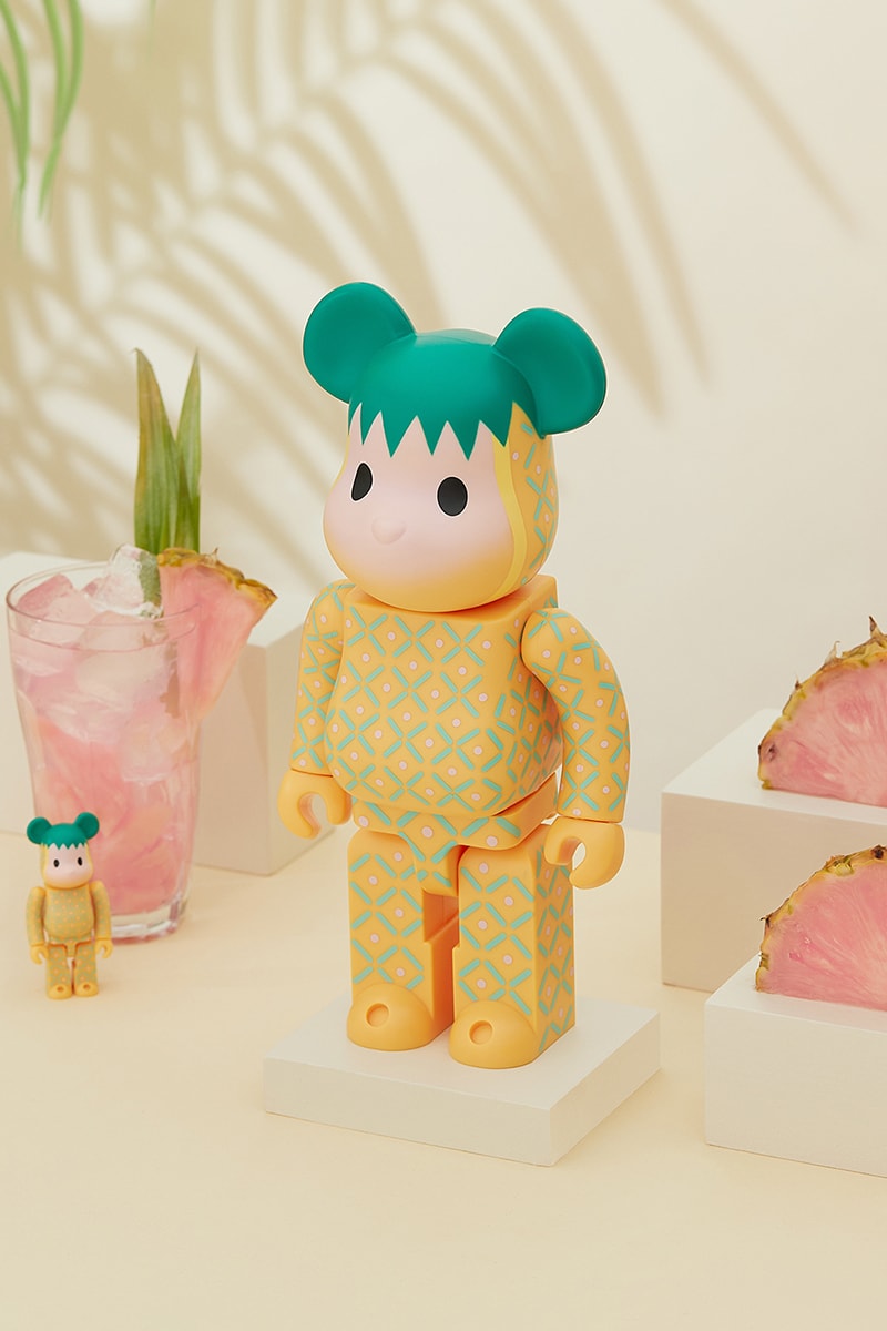 CLOT Medicom Toy BE@RBRICK Summer Fruits Pink Pineapple Release Info Date Buy Price JUICE